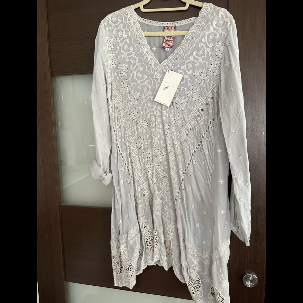 Gorgeous Johnny Was dress or beach cover-up